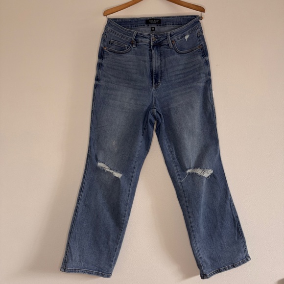 Judy Blue High Waist Tummy Control Straight Leg Jeans - Picture 3 of 6